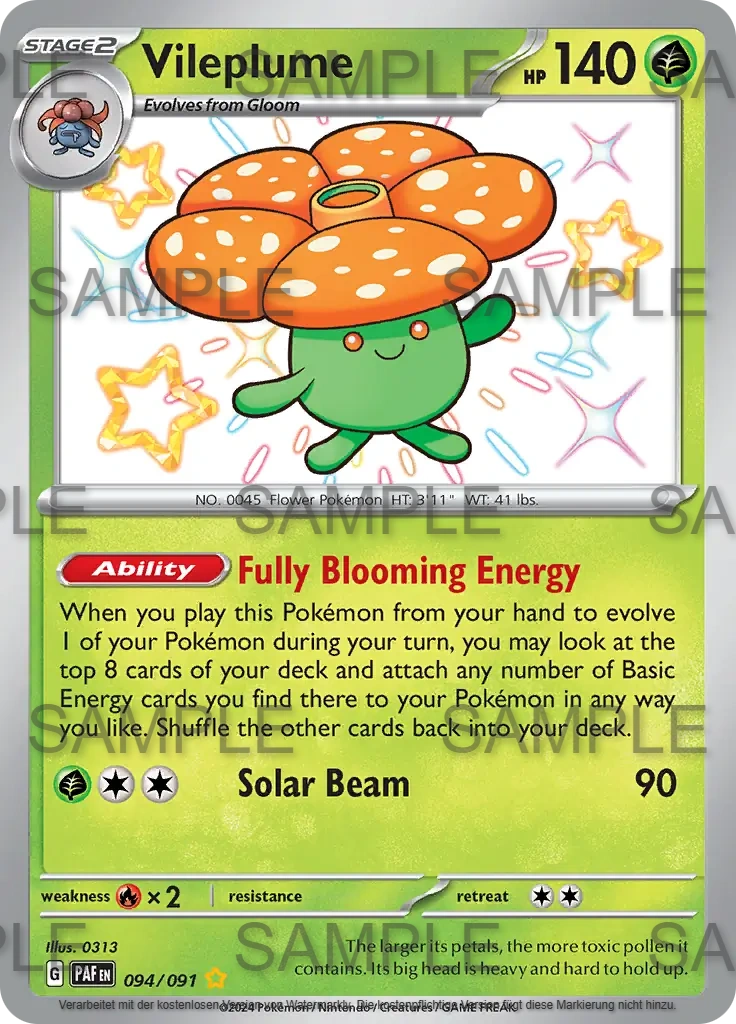 094 Giflor - Vileplume - PAF 094/091