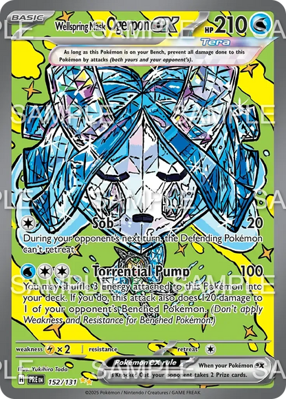 152 Brunnenmaske Ogerpon ex - Wellspring Mask Ogerpon ex - PRE 152/131