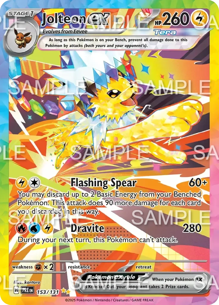 153 Blitza ex - Jolteon ex - PRE 153/131