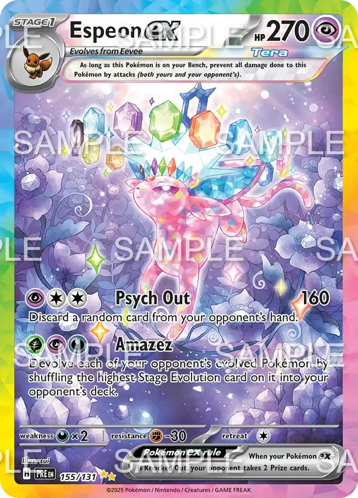 155 Psiana ex - Espeon ex - PRE 155/131