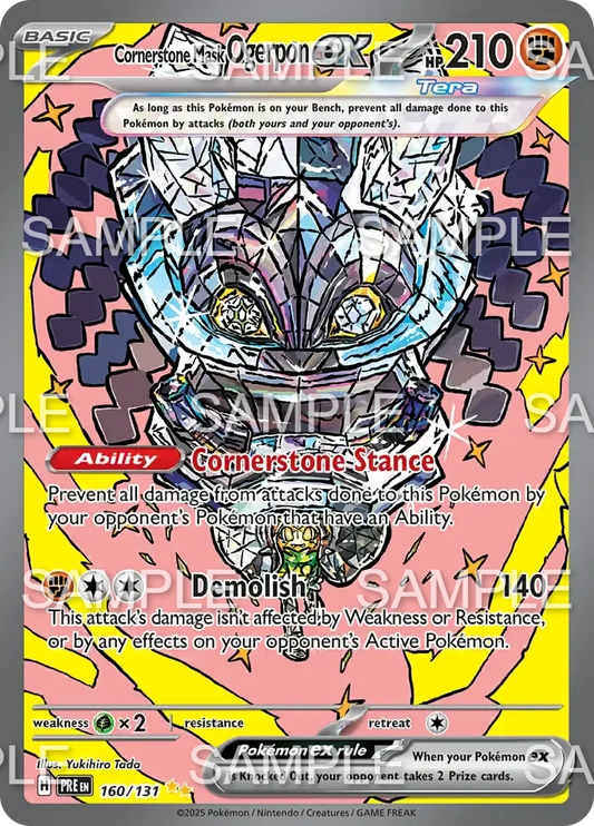 160 Fundamentmaske Ogerpon ex - Cornerstone Mask Ogerpon ex - PRE 160/131
