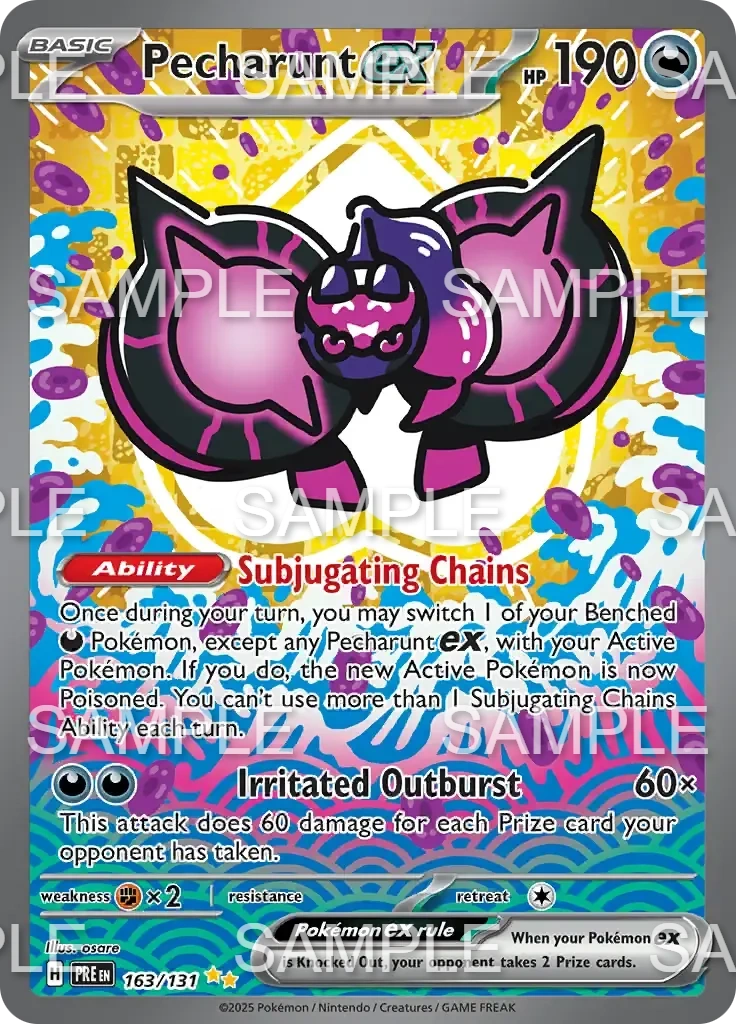 163 Infamomo ex - Pecharunt ex - PRE 163/131