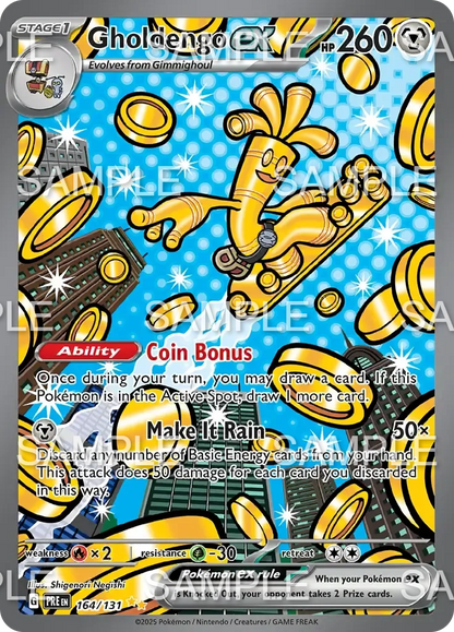 164 Monetigo ex - Gholdengo ex - PRE 164/131