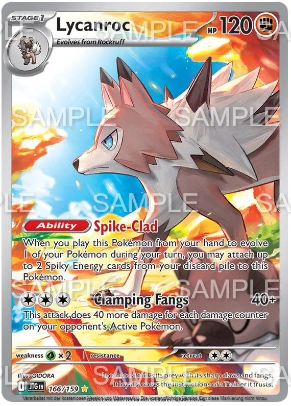 166 Wolwerock - Lycanroc - JTG 166/159