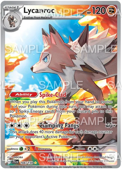 166 Wolwerock - Lycanroc - JTG 166/159