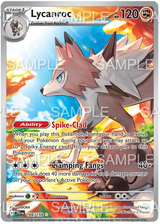 166 Wolwerock - Lycanroc - JTG 166/159