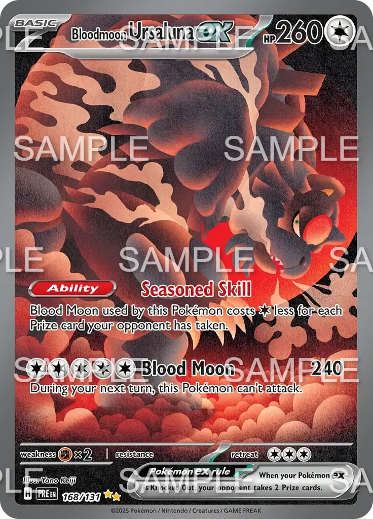 168 Blutmond Ursaluna ex - Bloodmoon Ursaluna ex - PRE 168/131