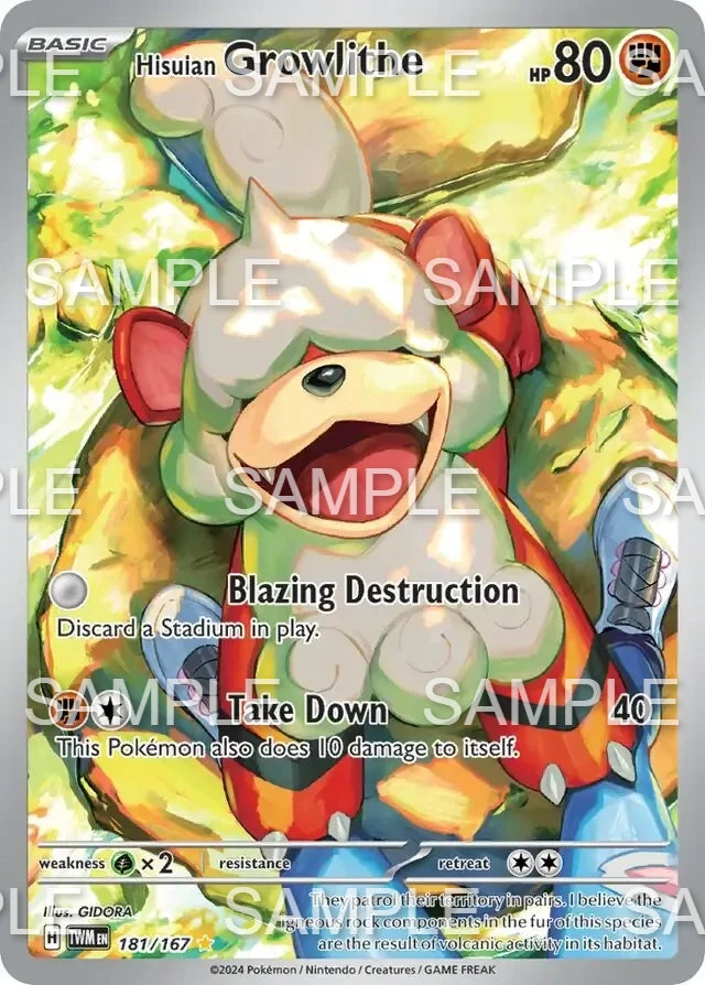 181 Hisui-Fukano - Hisuian Growlithe - TWM 181/167