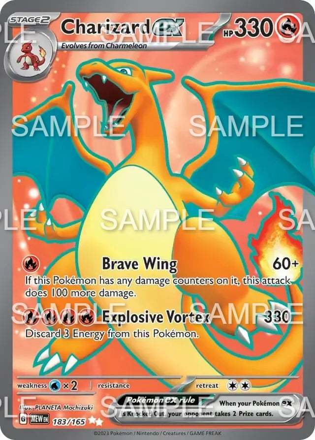 183 Glurak ex - Charizard ex - MEW 183/165