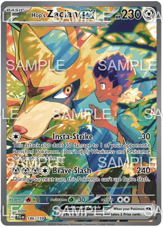 186 Hops Zacian ex - Hop's Zacian ex - JTG 186/159