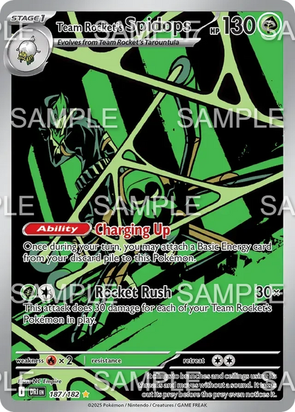 187 Team Rockets Spinsidias - Team Rocket's Spidops - DRI 187/187