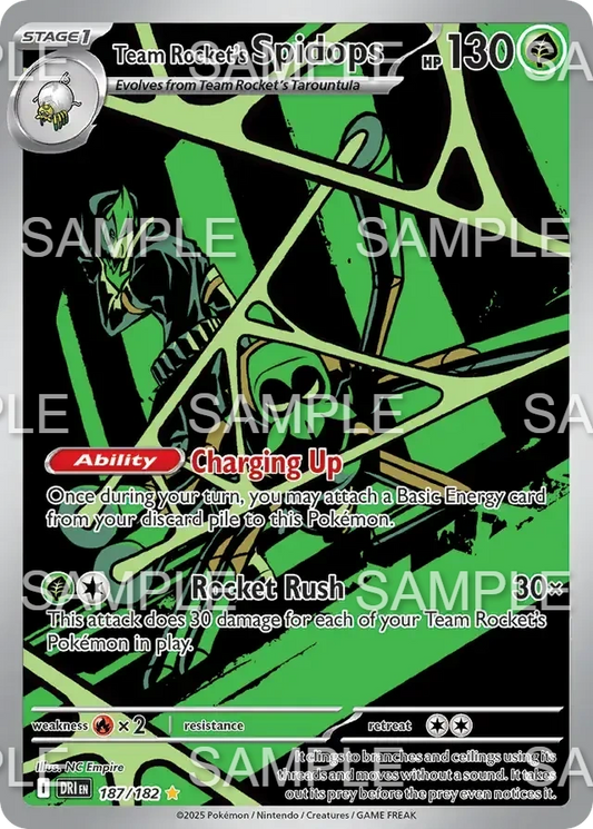 187 Team Rockets Spinsidias - Team Rocket's Spidops - DRI 187/187