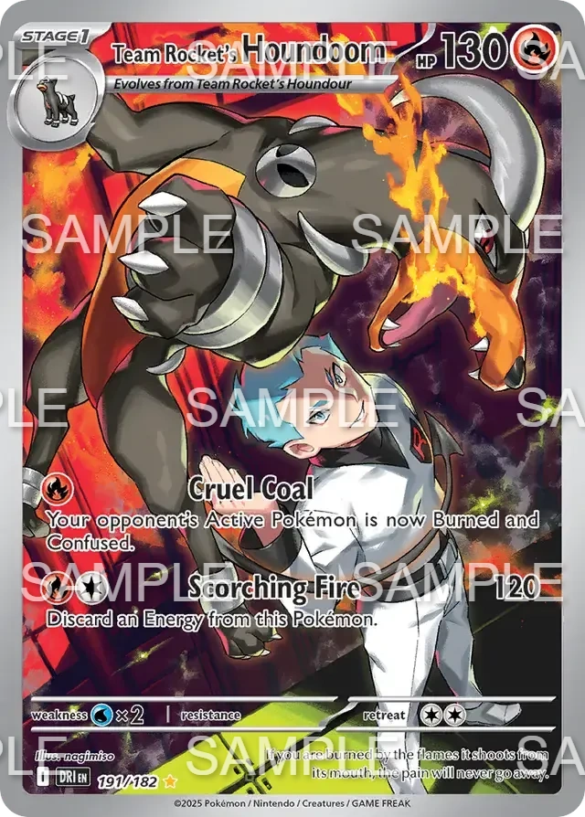 191 Team Rockets Hundemon - Team Rocket's Houndoom - DRI 191/191
