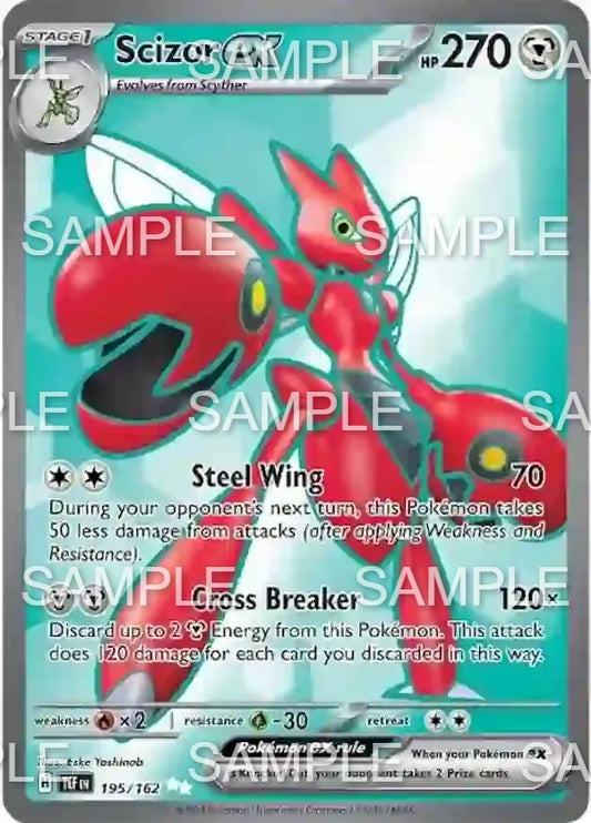 195 Scherox ex - Scizor ex - TEF 195/162