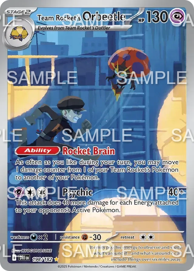 198 Team Rockets Maritellit - Team Rocket's Orbeetle - DRI 198/198