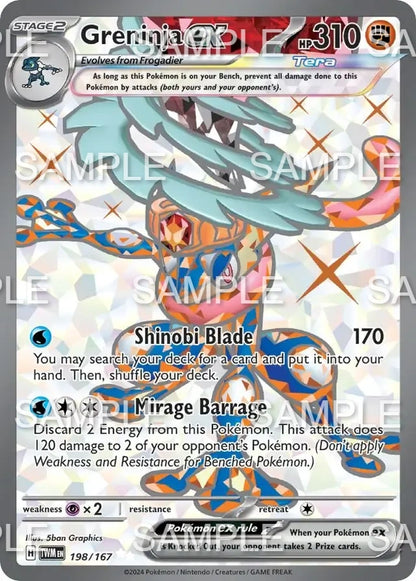 198 Quajutsu ex - Greninja ex - TWM 198/167