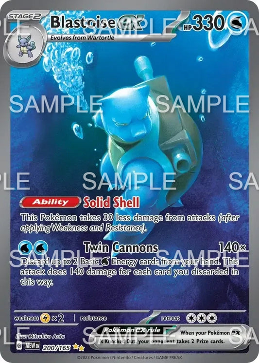 200 Turtok ex - Blastoise ex - MEW 200/165