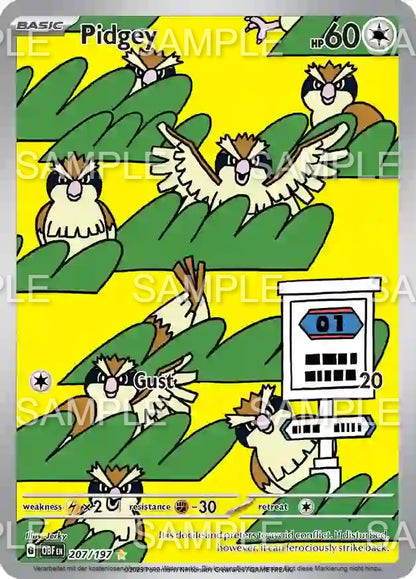 207 Taubsi - Pidgey - OBF 207/197