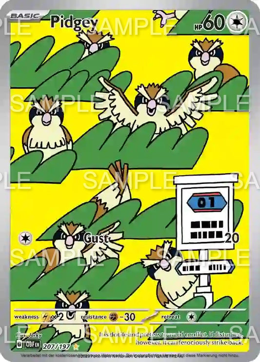 207 Taubsi - Pidgey - OBF 207/197