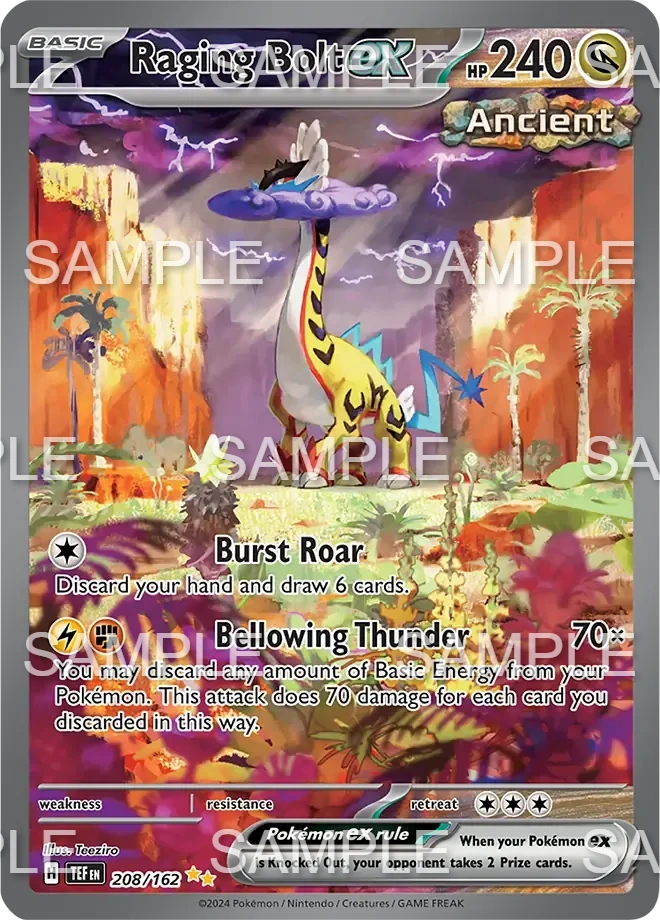 208 Furienblitz ex - Raging Bolt ex - TEF 208/162