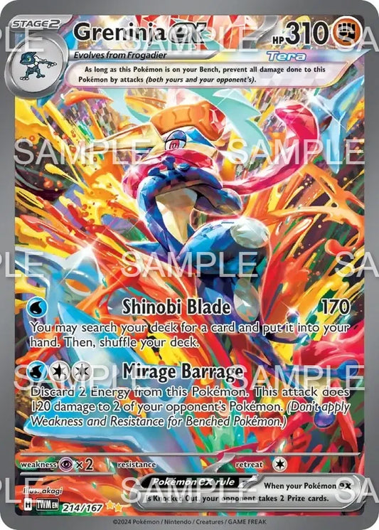 214 Quajutsu ex - Greninja ex - TWM 214/167