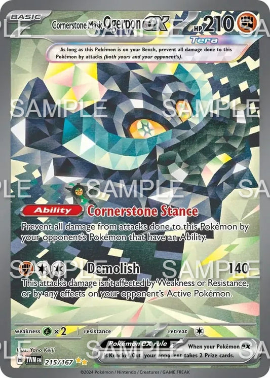 215 Fundamentmaske Ogerpon ex - Cornerstone Mask Ogerpon ex - TWM 215/167