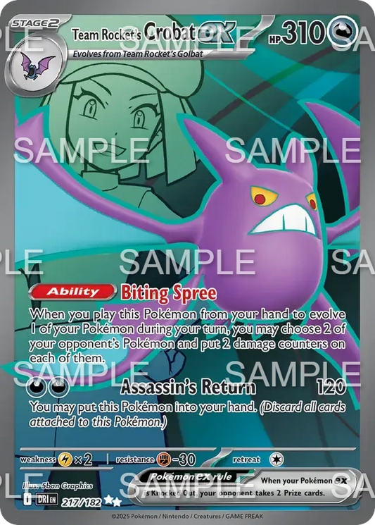 217 Team Rockets Iksbat ex - Team Rocket's Crobat ex - DRI 217/182