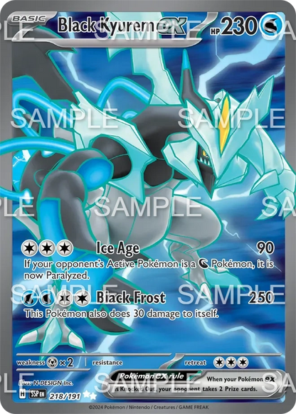 218 Schwarzes Kyurem ex - Black Kyurem ex - SSP 218/191