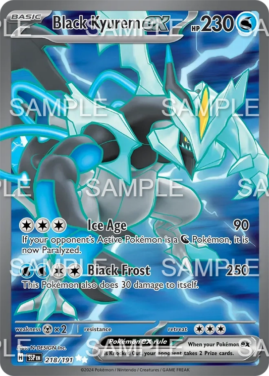 218 Schwarzes Kyurem ex - Black Kyurem ex - SSP 218/191