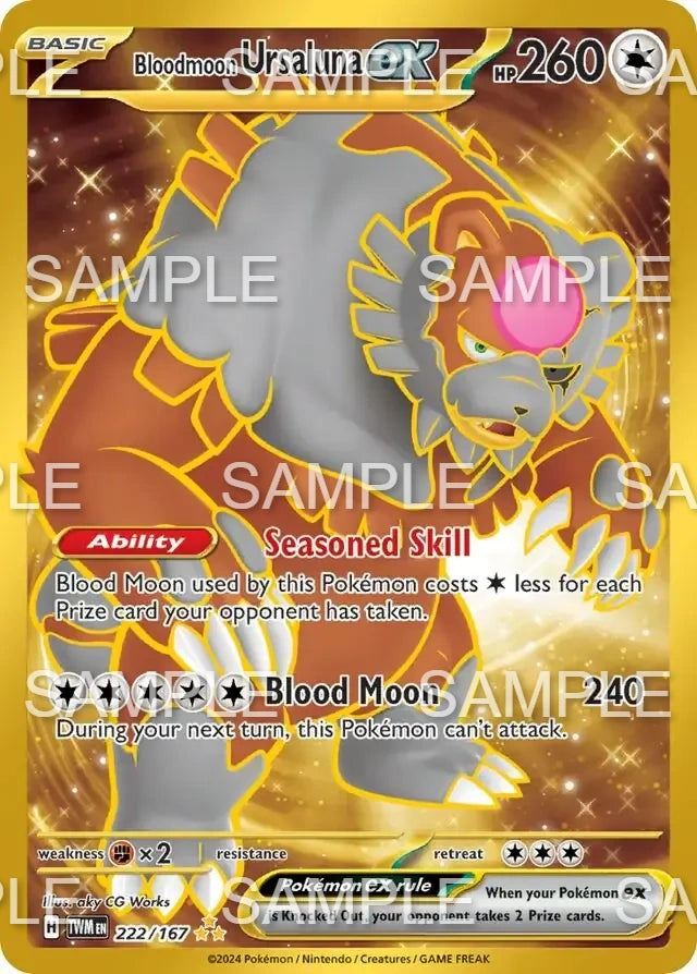 222 Blutmond Ursaluna ex - Bloodmoon Ursaluna ex - TWM 222/167