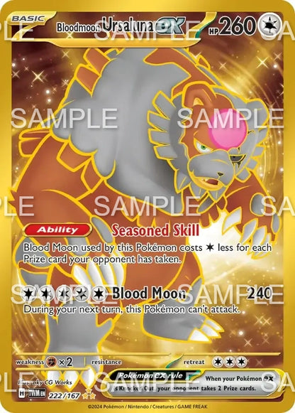 222 Blutmond Ursaluna ex - Bloodmoon Ursaluna ex - TWM 222/167