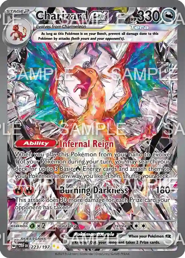 223 Glurak ex - Charizard ex - OBF 223/197