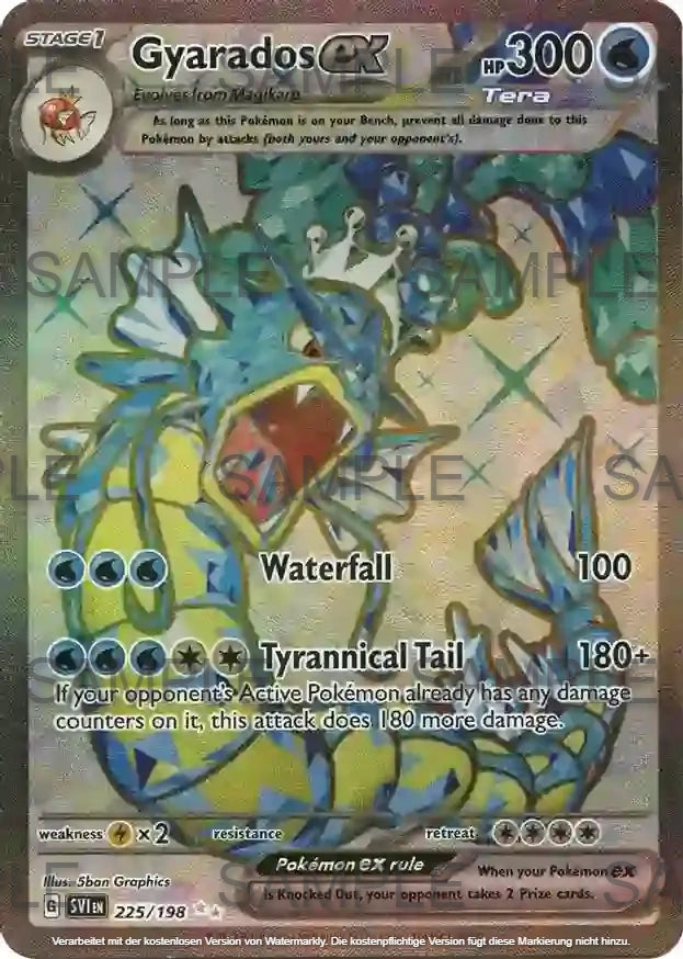 225 Garados ex - Gyarados ex - SVI 225/198