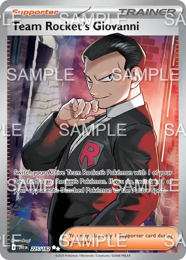 225 Team Rockets Giovanni - Team Rocket's Giovanni - DRI 225/182