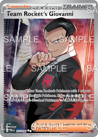 225 Team Rockets Giovanni - Team Rocket's Giovanni - DRI 225/182