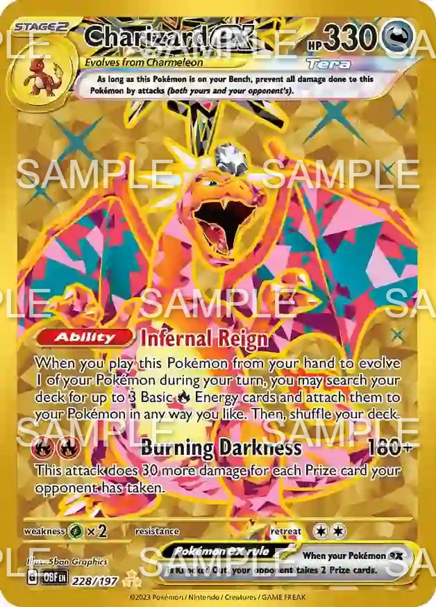 228 Glurak ex - Charizard ex - OBF 228/197