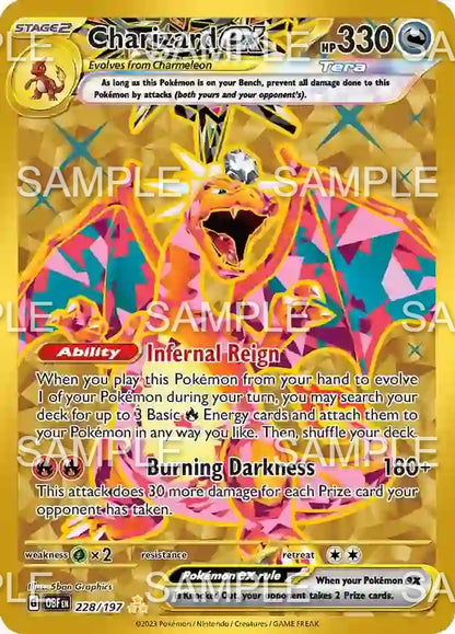 228 Glurak ex - Charizard ex - OBF 228/197
