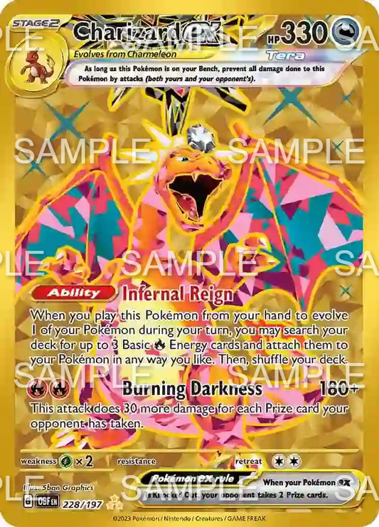 228 Glurak ex - Charizard ex - OBF 228/197