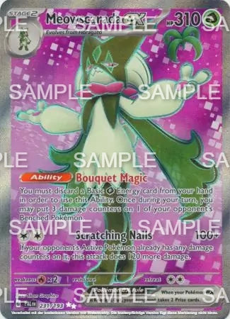 231 Maskagato ex - Meowscarada ex - PAL 231/193