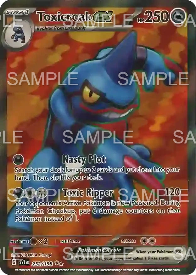 232 Toxiquak ex - Toxicroak ex - SVI 232/198