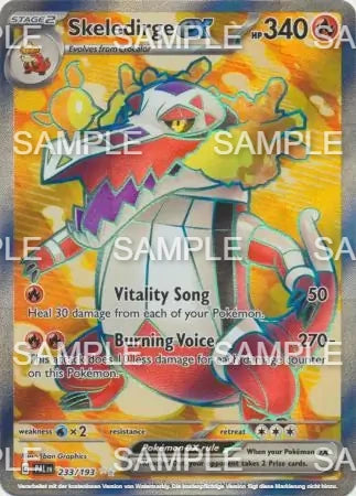 233 Skelokrok ex - Skeledirge ex - PAL 233/193