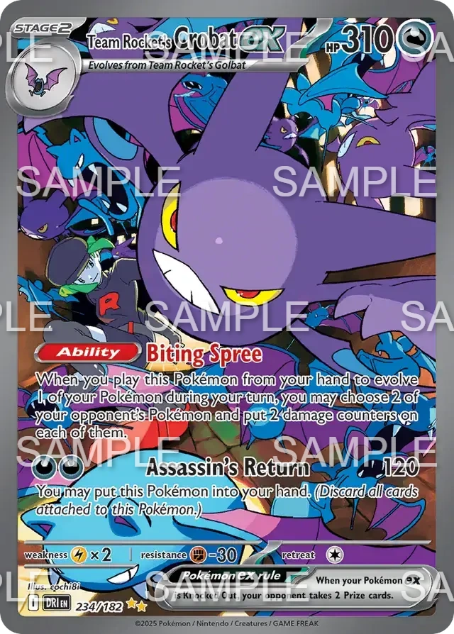 234 Team Rockets Iksbat ex - Team Rocket's Crobat ex - DRI 234/182
