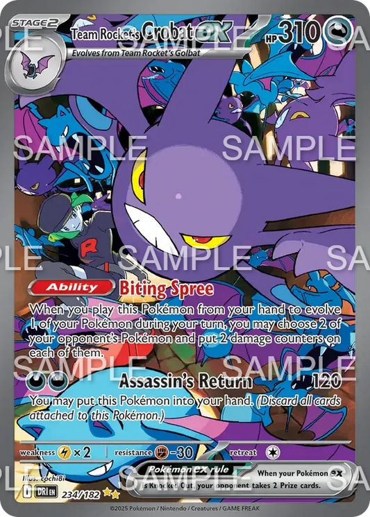234 Team Rockets Iksbat ex - Team Rocket's Crobat ex - DRI 234/182