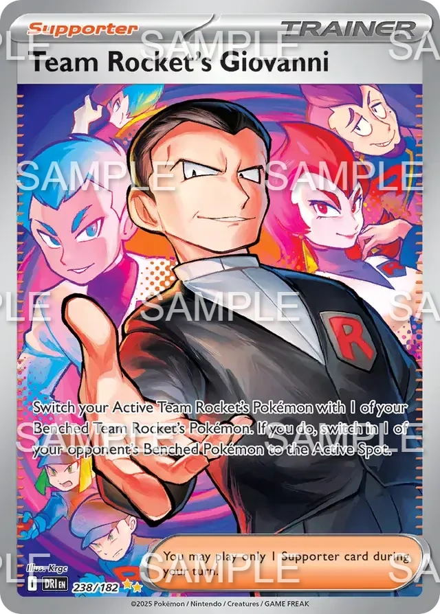 238 Team Rockets Giovanni - Team Rocket's Giovanni - DRI 238/182