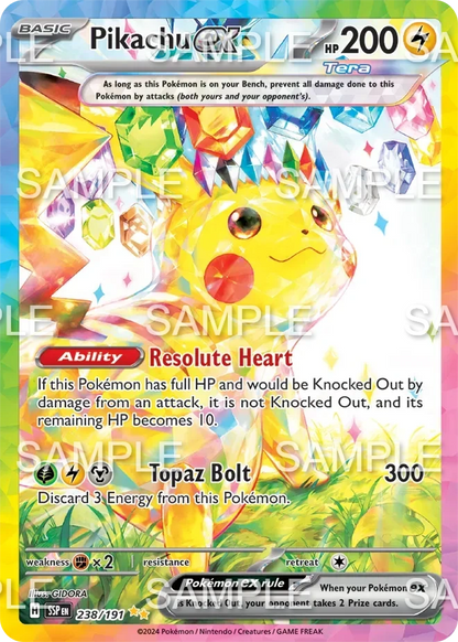 238 Pikachu ex  -  SSP 238/191
