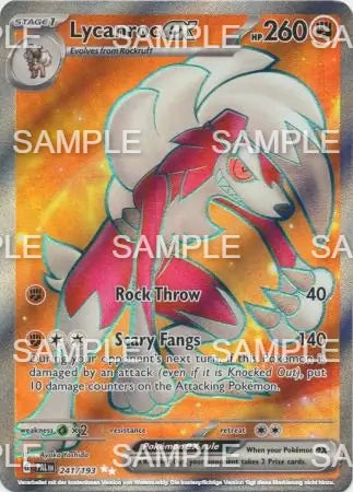 241 Wolwerock ex - Lycanroc ex - PAL 241/193