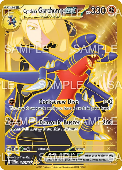 241 Cynthias Knakrack ex - Cynthia's Garchomp ex - DRI 241/182