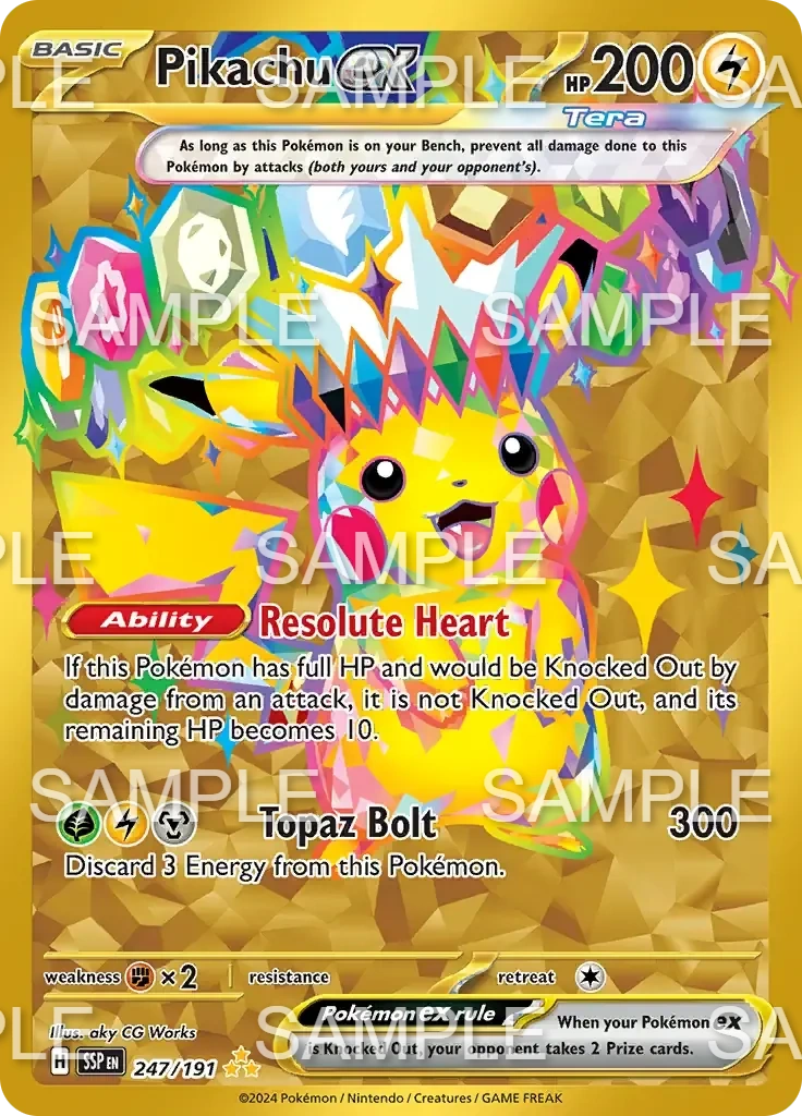 247 Pikachu ex - - SSP 247/191