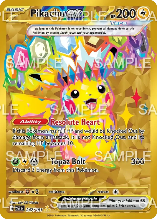 247 Pikachu ex - - SSP 247/191
