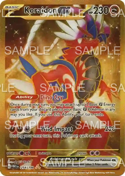 254 Koraidon ex - - SVI 254/198